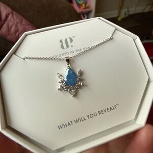 Bomb Party Spider Necklace aqua blue ice